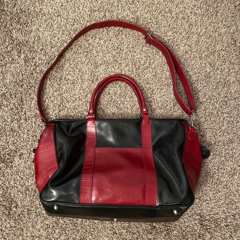 Vintage Bueno Leather Duffle Bag
